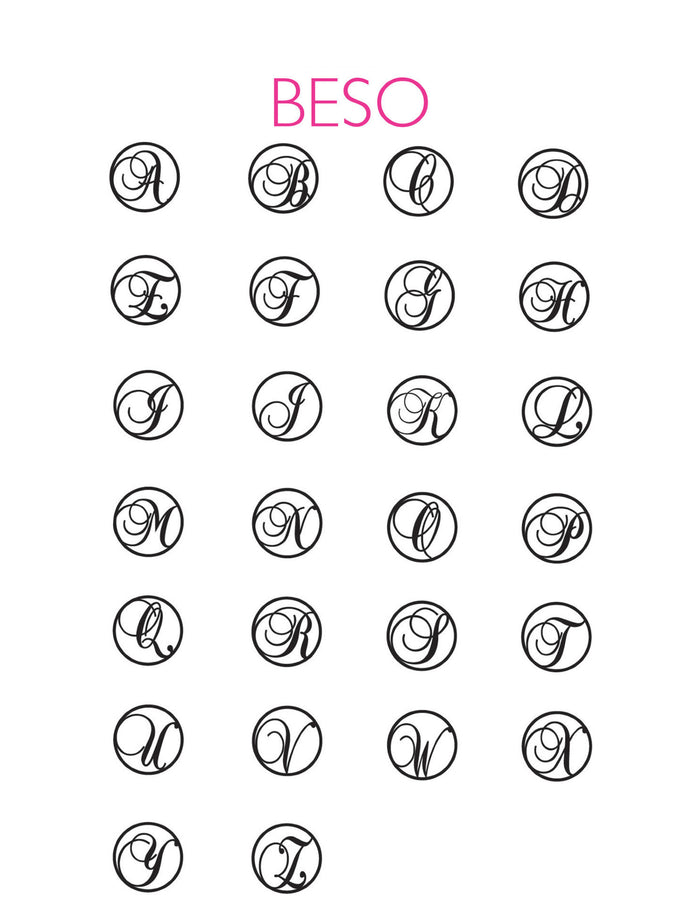 I found this at #moonandlola! - Acrylic Beso Necklace Font