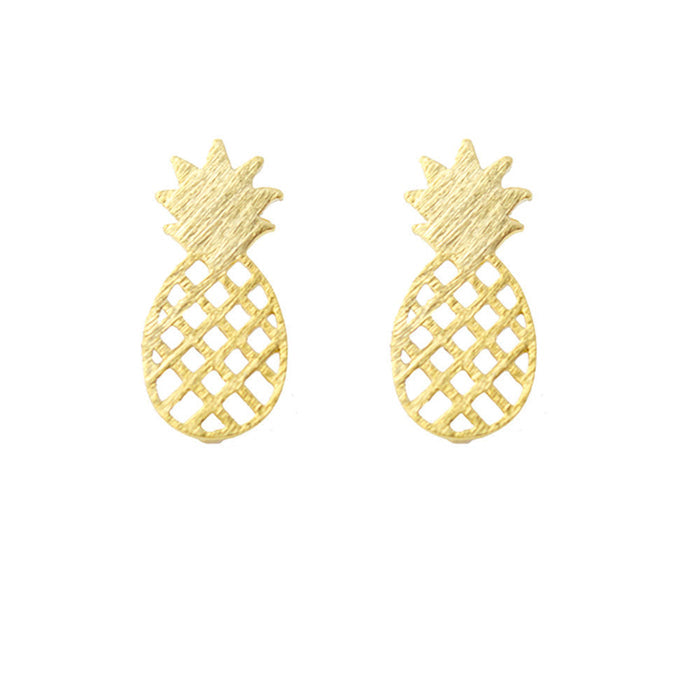 Moon and Lola - Pineapple Stud Earrings in the south the meaning of the pineapple is to show hospitality
