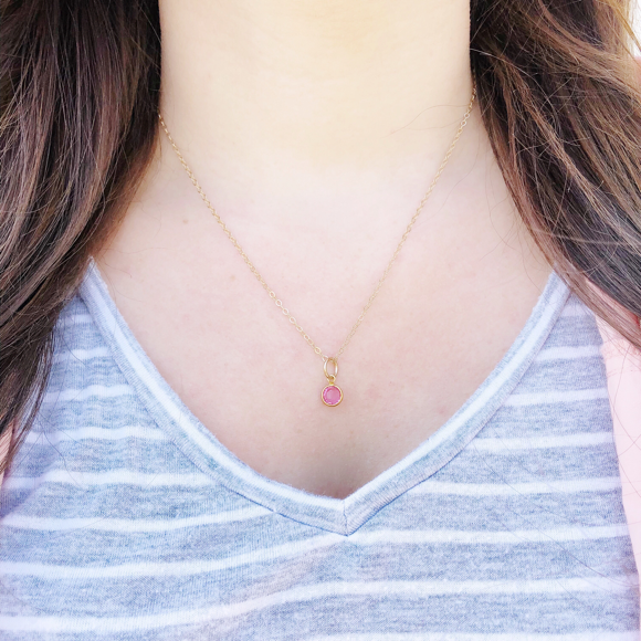 Moon and Lola - Birthstone Necklace