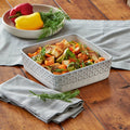Bistro Square Baker - White Stoneware Everyday