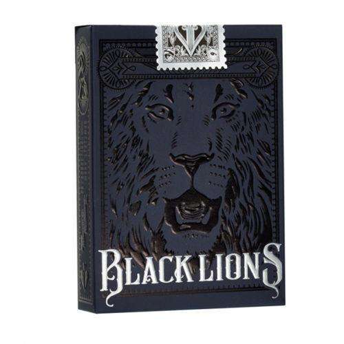 PlayingCardDecks.com-Black Lions Playing Cards USPCC