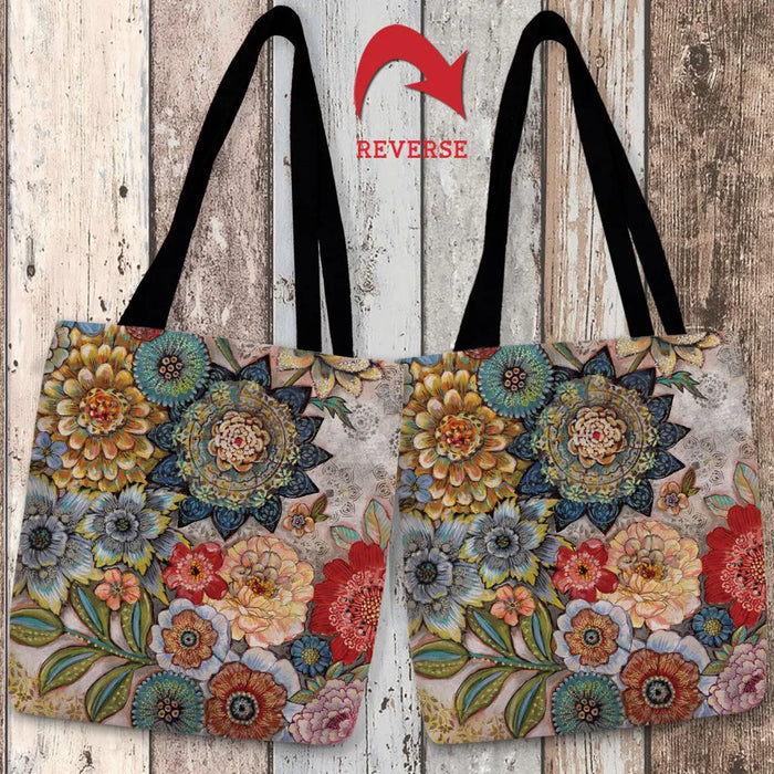 Boho Bouquet Canvas Tote Bag