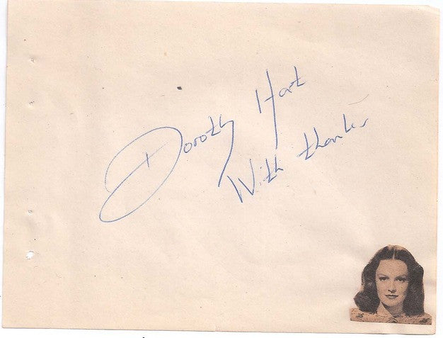Cat. #00150712:  DOROTHY HART