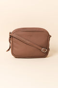Darcy Chocolate Leather Crossbody Bag