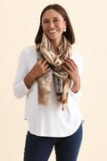 Duke Mocha Abstract Scarf