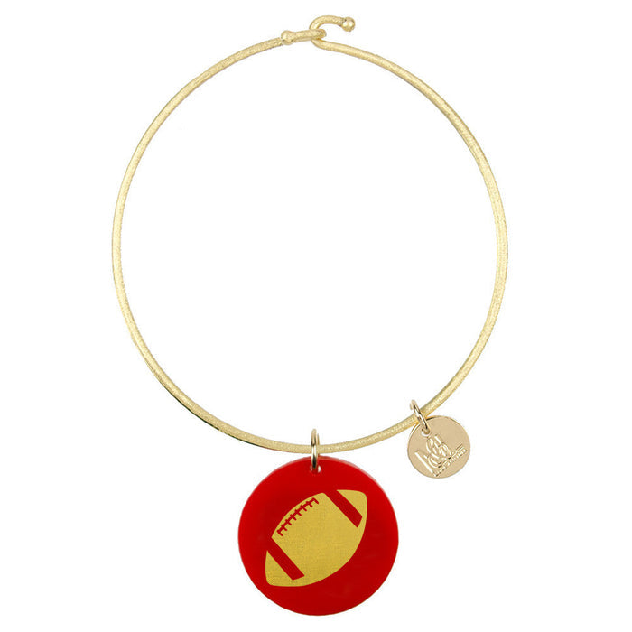 I found this at #moonandlola! - Eden Football Charm Bangle
