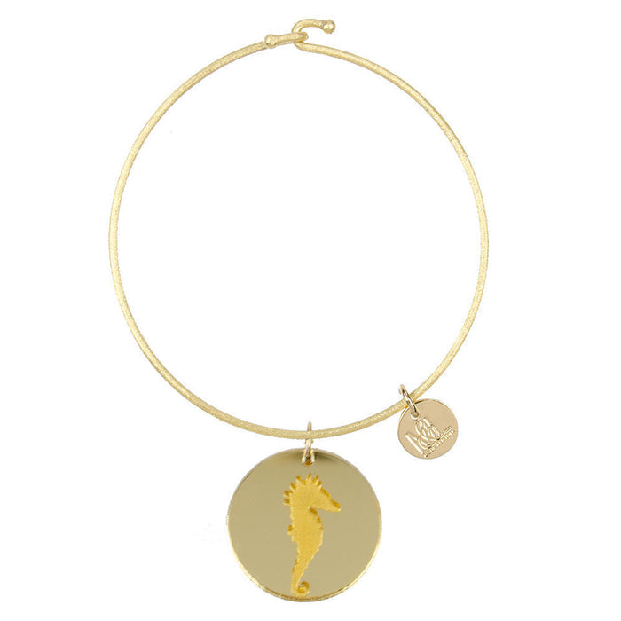 I found this at #moonandlola! - Eden Seahorse Charm Bangle