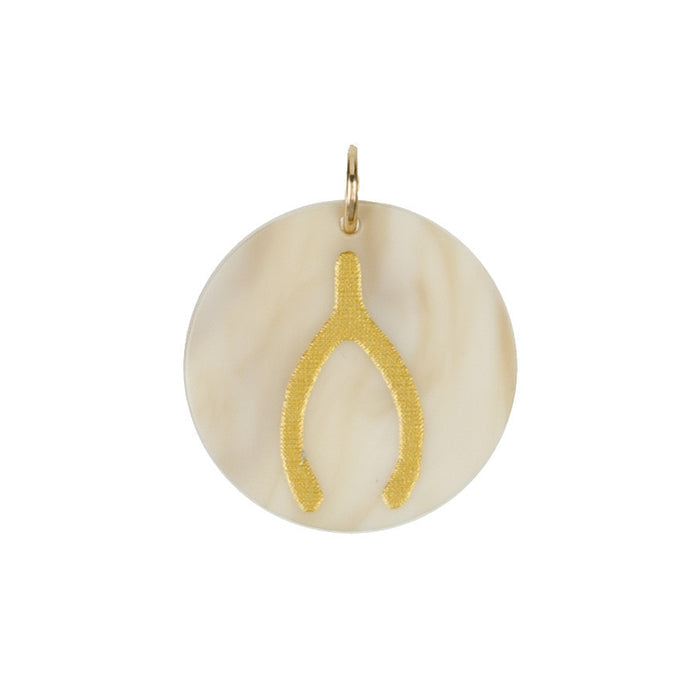 I found this at #moonandlola! - Eden Wishbone Charm Blonde Tortoise