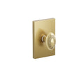Emtek Concealed Fastener Victoria Knob Set With Modern Rectangular Rosette