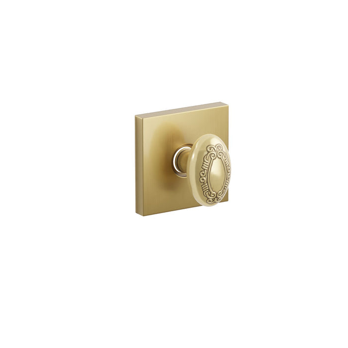 Emtek Concealed Fastener Victoria Knob Set With Square Rosette