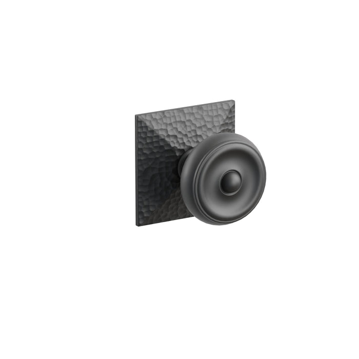 Emtek Concealed Fastener Waverly Knob Set With Hammered Rosette