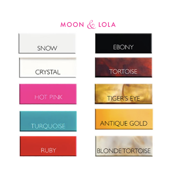 Moon and Lola color chart