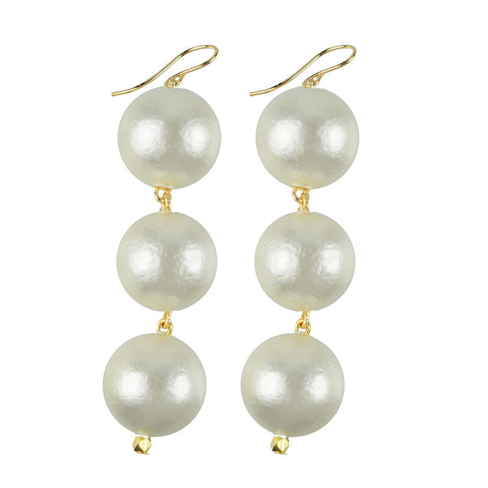 I found this at #moonandlola! - Europa Cotton Pearl Earrings