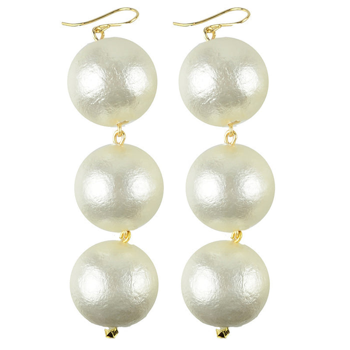I found this at #moonandlola! - Europa Cotton Pearl Earrings