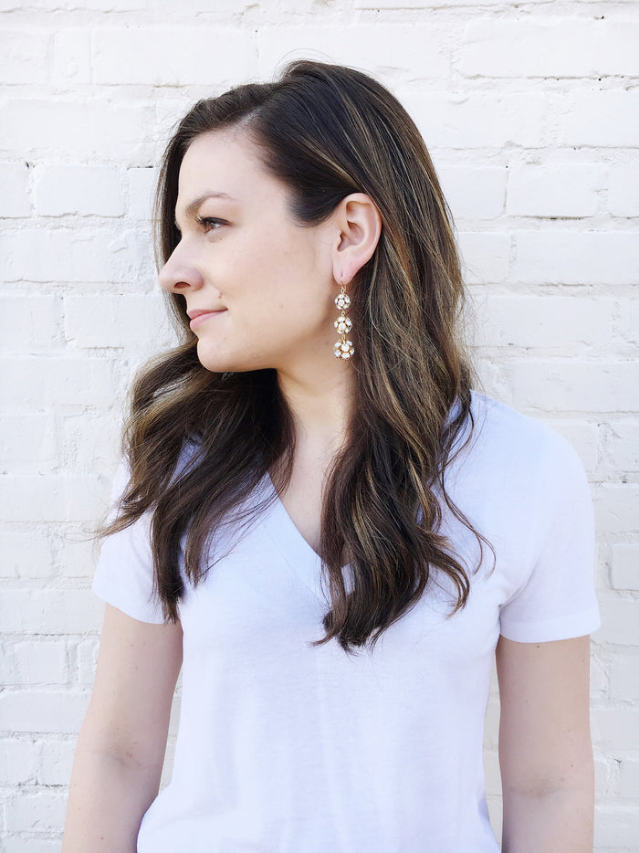 I found this at #moonandlola! - Europa Rhinestone Ball Earrings