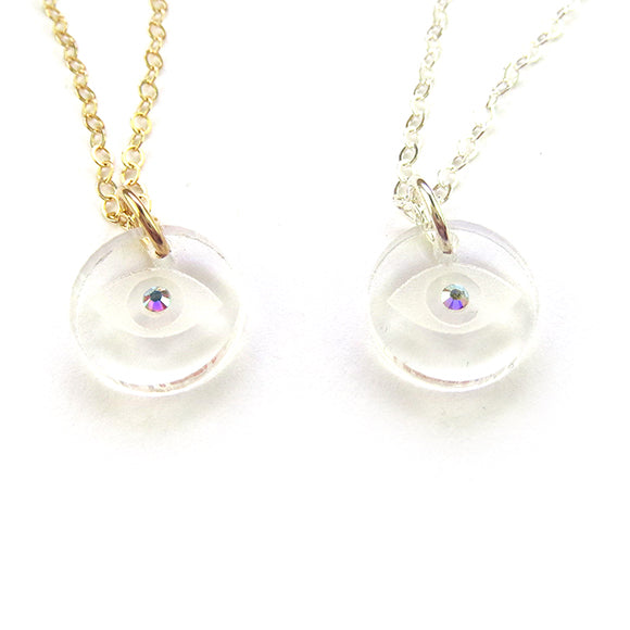 Moon and Lola - Evil Eye Necklace with Swarovski Crystal