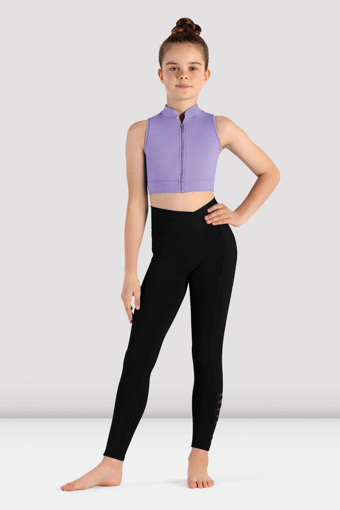 Girls Jacky Zip Front Crop Top - BLOCH EU
