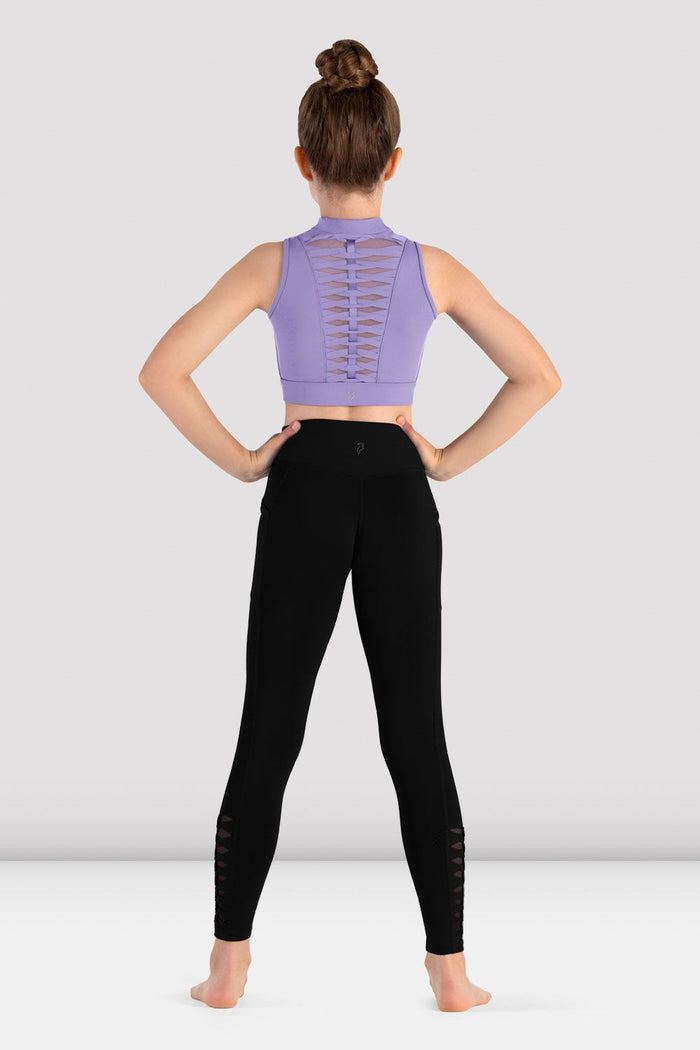 Girls Jacky Zip Front Crop Top - BLOCH EU