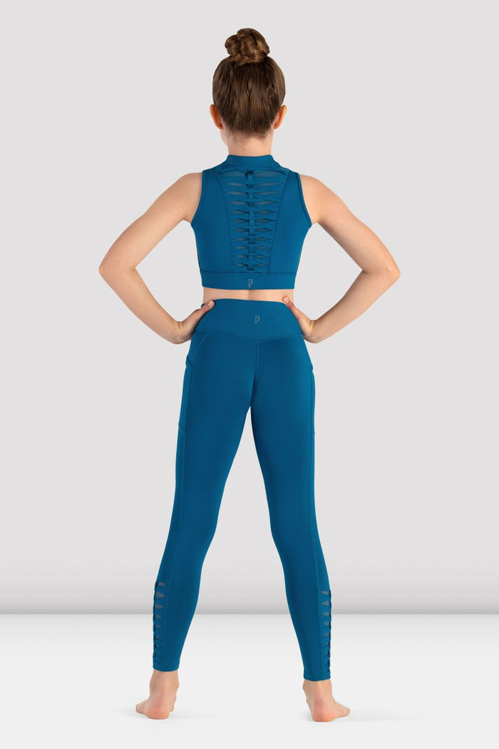 Girls Jacky Zip Front Crop Top - BLOCH EU