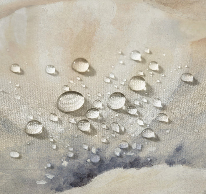 Gray Poppy Garden Shower Curtain