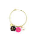 Moon and Lola - Kelly Bangle with Cotton Pearl Charm