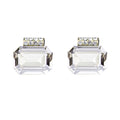 I found this at #moonandlola! - Kingsley Emerald Cut Swarovski Studs