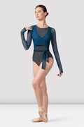 Ladies Bethan Mesh Wrap Top - BLOCH EU