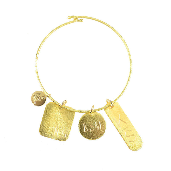 Moon and Lola - Landen Brushed Metal Charms in 3 Shapes