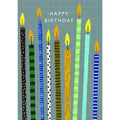 Lit Candles Birthday Greeting Card