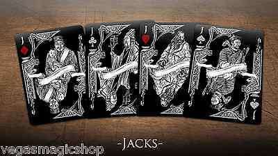 PlayingCardDecks.com-Middle Kingdom 2 Deck Set Black White Bicycle Playing Cards