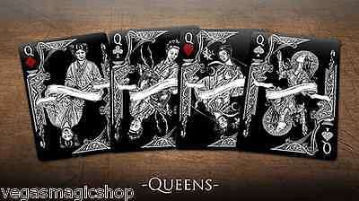 PlayingCardDecks.com-Middle Kingdom 2 Deck Set Black White Bicycle Playing Cards