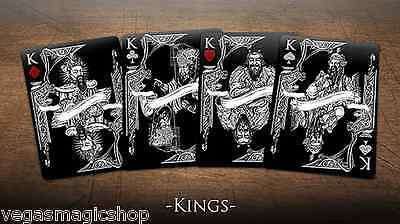PlayingCardDecks.com-Middle Kingdom 2 Deck Set Black White Bicycle Playing Cards