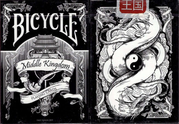 PlayingCardDecks.com-Middle Kingdom Black Bicycle Playing Cards