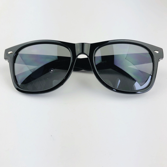 Moon and Lola - Monogram Wayfarer-Style Ebony Sunglasses