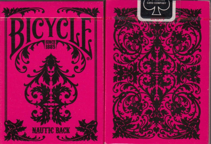 PlayingCardDecks.com-Nautic Pink Back Bicycle Playing Cards Deck