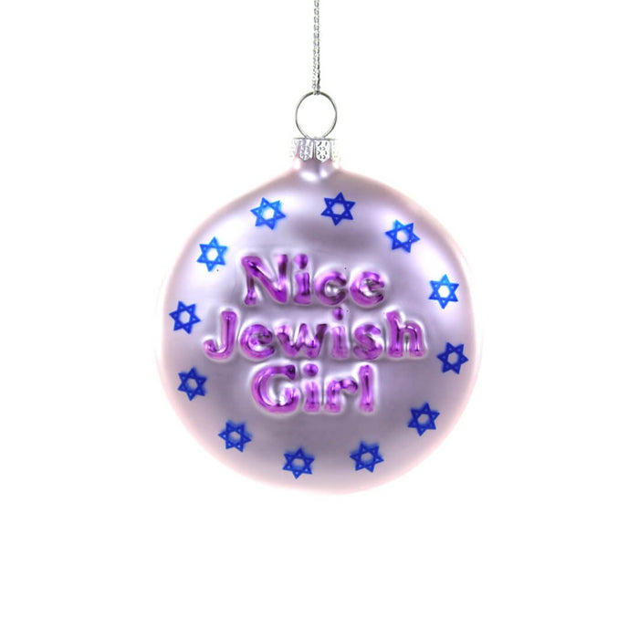 Nice Jewish Girl Ornament 3" - bubblegum market