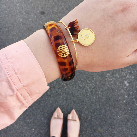 I found this at #moonandlola! - Nora Bangle Gold
