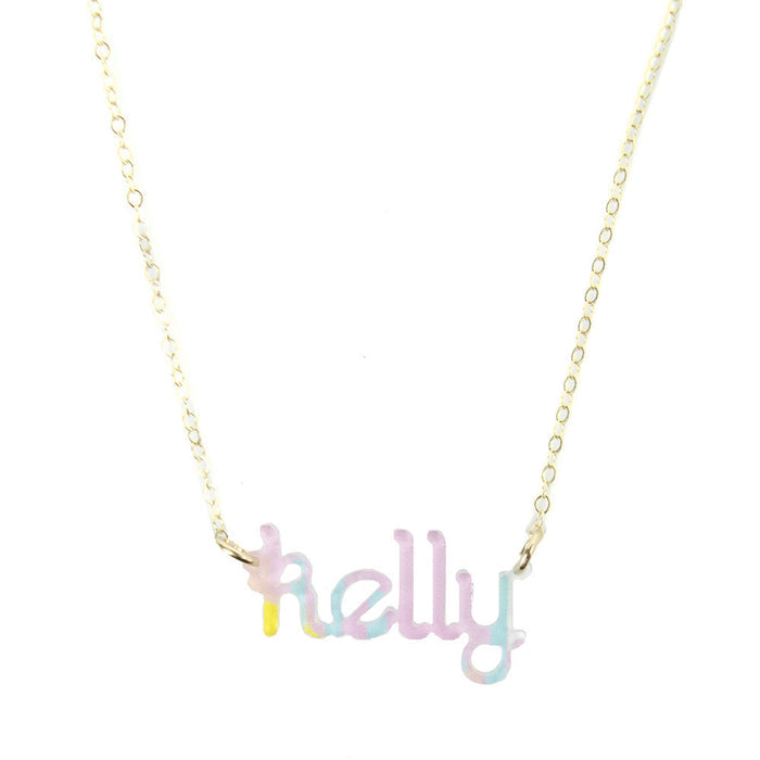 I found this at #moonandlola! - Patterned Zebra Nameplate Necklace