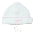 Paty Inc. White/Pink Saylor Cap-w/ Bow