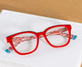 Peepers Trapeze Red with Blue Rim (Progressives)