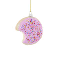 Pink Deliciously Soft Sugar Cookie with Bite Ornament 3" - bubblegum market