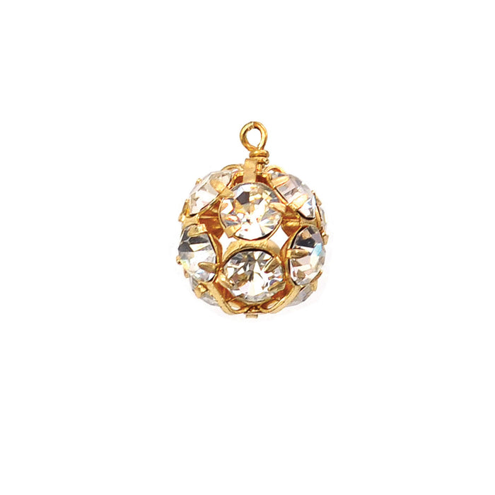 Pre-Pack - Mini Gold Rhinestone Ball Charm Kit (WS) - Moon and Lola