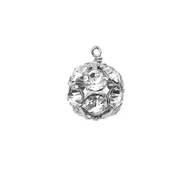 Pre-Pack - Silver Mini Rhinestone Ball Charm Kit (WS) - Moon and Lola