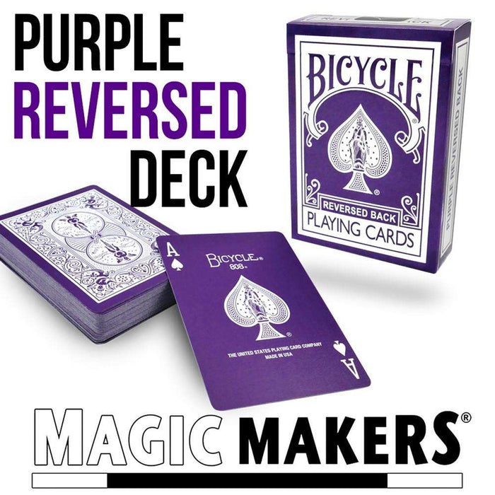 PlayingCardDecks.com-Purple Reversed Back Bicycle Playing Cards