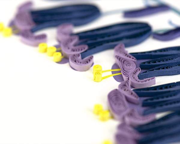 Quilled Bluebells Greeting Card