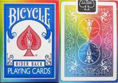 PlayingCardDecks.com-Rainbow Rider Back V2 Bicycle Playing Cards Deck