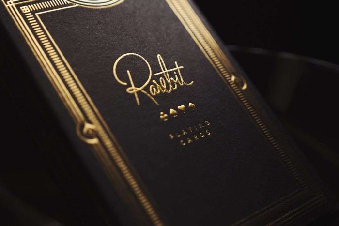 PlayingCardDecks.com-Rarebit Gold Playing Cards Deck USPCC theory11