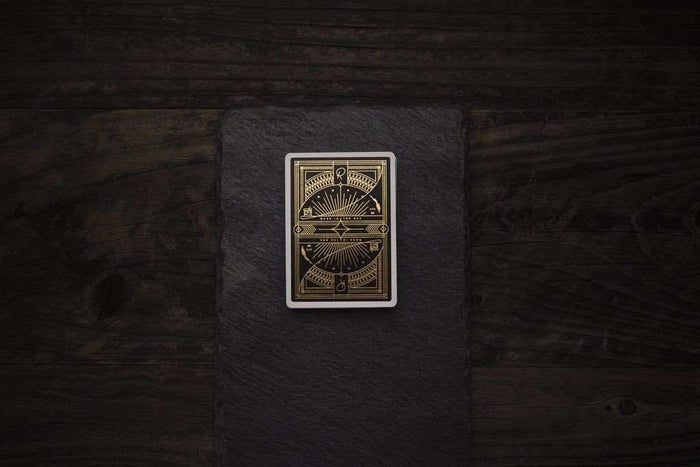 PlayingCardDecks.com-Rarebit Gold Playing Cards Deck USPCC theory11
