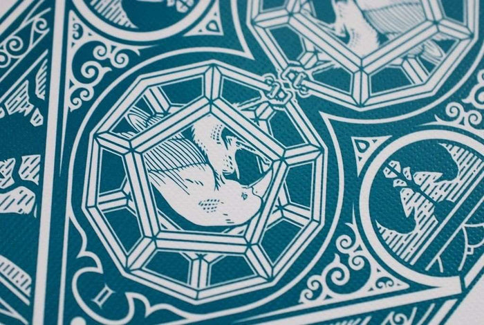 PlayingCardDecks.com-Ravn Green Playing Cards Deck USPCC