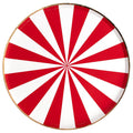 Red Peppermint Candy Burst Paper Dinner Plates 10.5" - bubblegum market